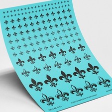 Fleur-de-Lis Waterslide Transfers Decals
