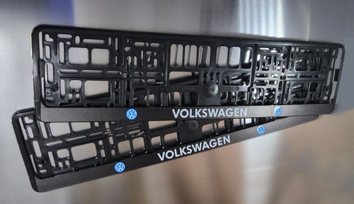Car number plate holders set
