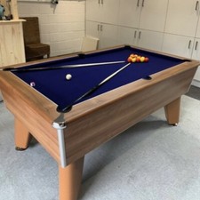 New Monte Carlo Walnut Slate Pool Table in 6ft or 7ft Sizes | *Faster Delivery*