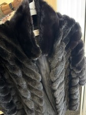 Real Fur Mink Coat Size Medium