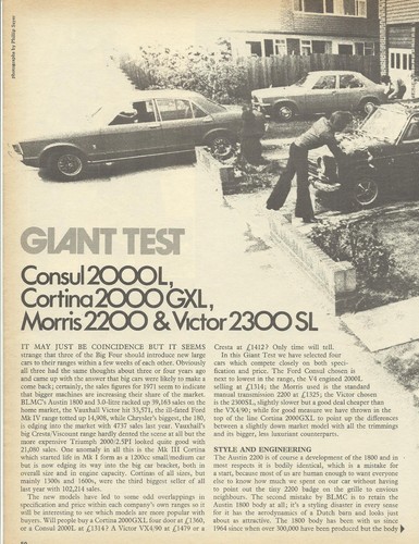 Morris 2200 ford consul - v,