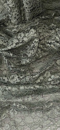 Sage green floral guipure lace - sage,