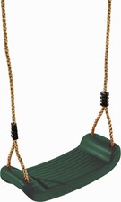 GREEN GARDEN PLASTIC SWING SEAT WITH ADJUSTABLE ROPES-NEW-BNIB-FREEPOST
