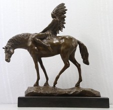 Large Bronze Native American