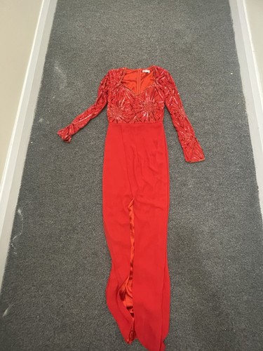 Virgos lounge red split - red, maxi