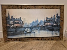 Mid Century art print framed