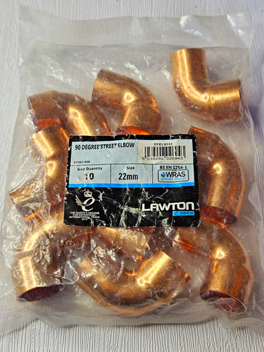 Lawton 22mm end feed copper - 22mm,