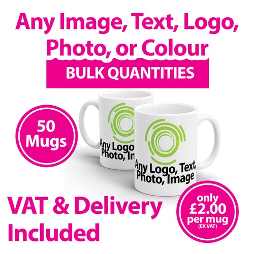 Promotional mugs cups any - cups,