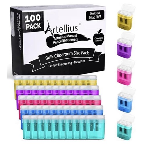 100 pack pencil sharpeners - pencil,