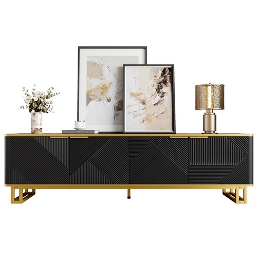 160cm black stand - tv, 4