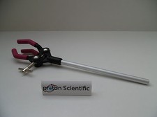 Retort Clamp Three Prong Retort Stand Screw Clamp 3 Rubber Lined Jaws 