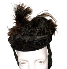 Antique Ostrich Plume Velvet