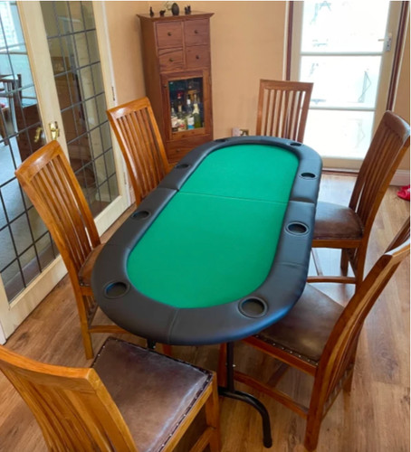 Folding poker table oval cup - poker, 8