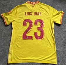 Luis Diaz #23 Hand Signed 21/22 Liverpool FC Football Shirt AFTAL COA & Proof