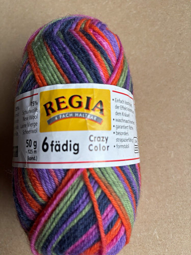 Regia crazy color ply sock - regia,