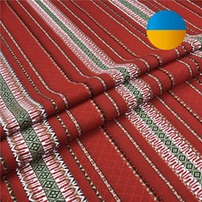 Woven Fabric with Embroidered