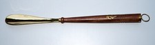 Handmade Brass & Wooden Shoe Horn – Long Handle Easy Grip Shoehorn Nautical