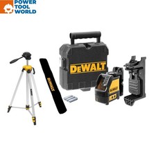 DeWalt DW088CG Green Beam Self Levelling Cross Line Laser Level Kit Inc DE088...