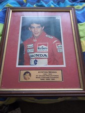 Ayrton Senna framed pictue