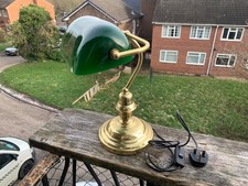 Vintage Brass Bankers Desk
