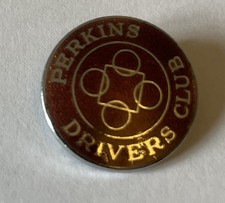 Vintage Perkins Drivers Club Enamel Pin Badge - W. Dingley Birmingham