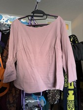 Light pink Pinup Girl Clothing Sabrina Top