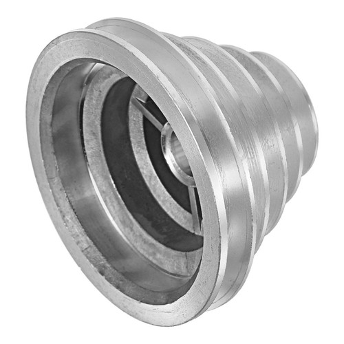 Silver aluminum step pulley - step,