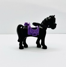 LEGO FRIENDS HORSE BLACK with Blue Saddle and Black Reins 41367