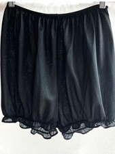 Vintage Ruffled Black Nylon