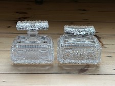 Vintage cut Glass Art Deco