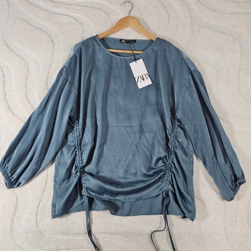 Zara ruched blouse womens - ruched,