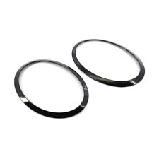 L+R Headlight Cover Trim Ring Black For MINI Cooper S F55 F56 F57