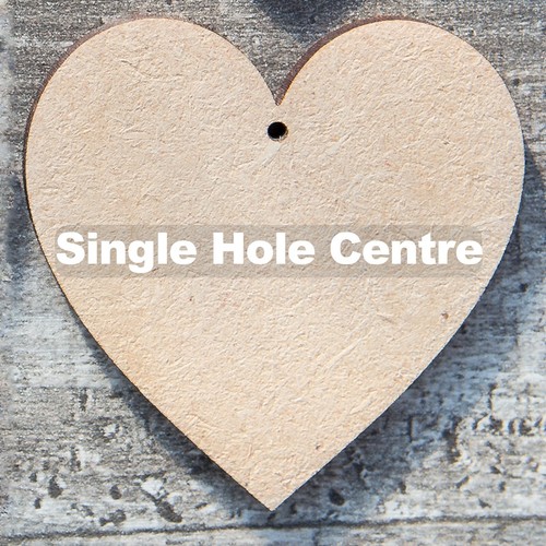 Heart with hole wooden - wooden, mdf