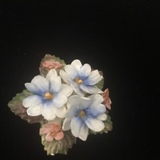 Vintage Aynsley Forget Me Not Fine Bone China Brooch