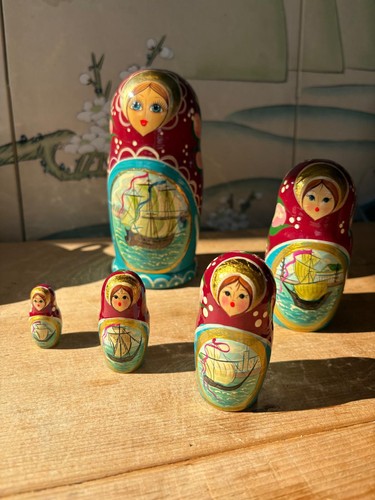 Wooden russian nesting dolls - russian,