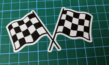 Chequered Flag Sticker Racing