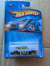 Super Rare Hot Wheels Classic Ford Anglia race car 2005 issue Grey Black - No.8