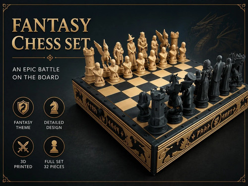 Harry potter printed chess - harry,