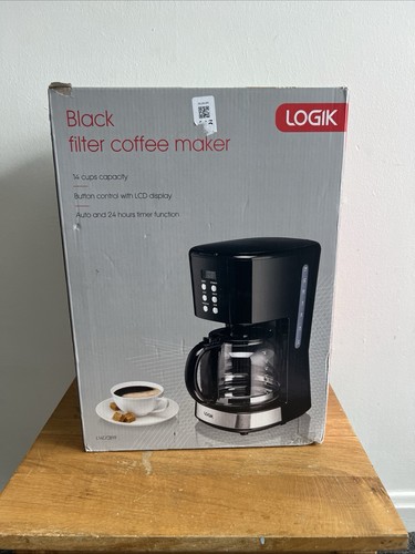 Logik black filter coffe maker - logik,