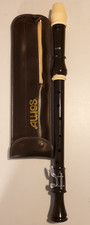 AULOS Vintage Tenor Recorder 311-E with Low C Key & Original Case Made in Japan.