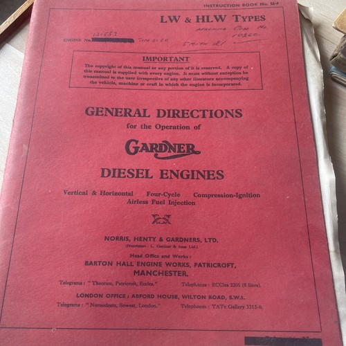 1967 gardner diesel - gardner, engines