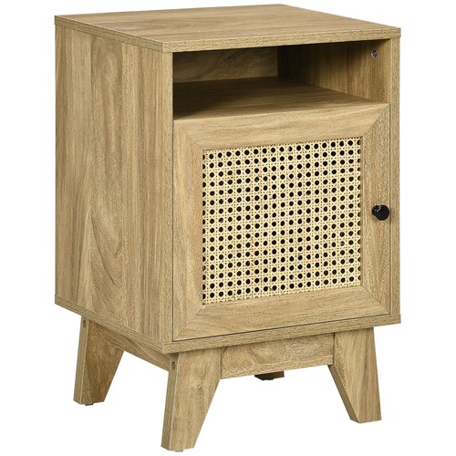 Homcom bedside table - table,, rattan