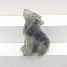 Crystal Howling Wolf Figurines
