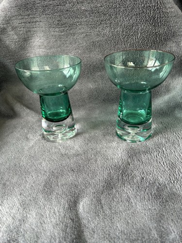 Pair vintage glass - pair,