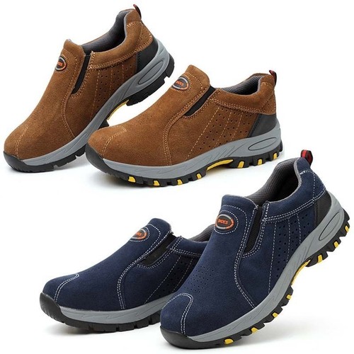 Mens safety shoes steel toe - steel,