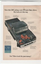 Original 1965 GMC Pickup Magazine Ad ''Look at It This Way'
