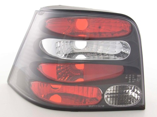 Black rear lights tail lamps - black,