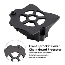 Front Sprocket Cover Chain Guard Protector For Honda XR650L 1993-2025 Black