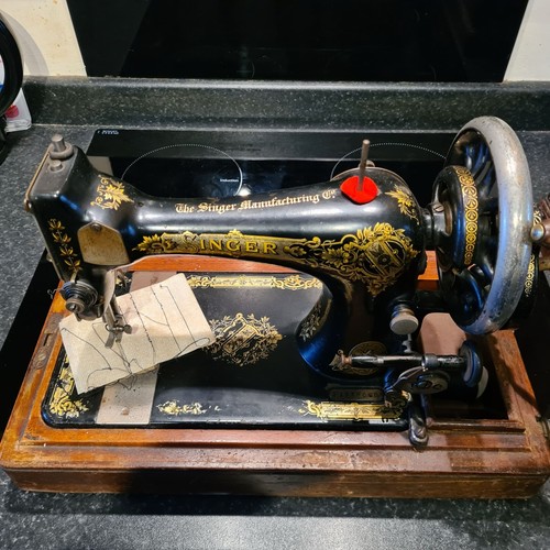 Antique manual singer sewing - manual,