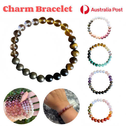 8mm crystal bracelet malachite - 8mm,